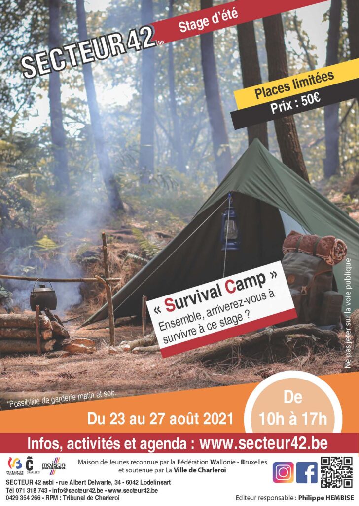 23-08-21 – COMPLET STAGE « SURVIVAL CAMP » 23-08-21 – COMPLET STAGE « SURVIVAL CAMP »