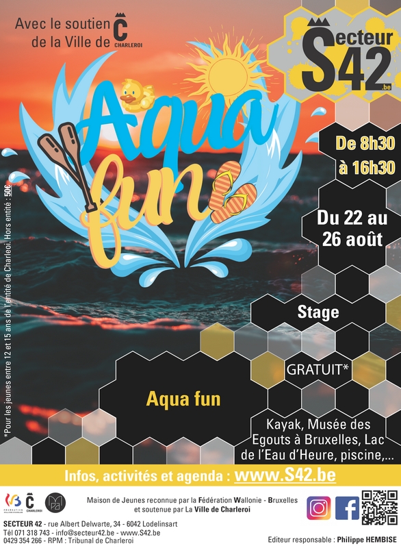 22-08-22 – STAGE « AQUA FUN »