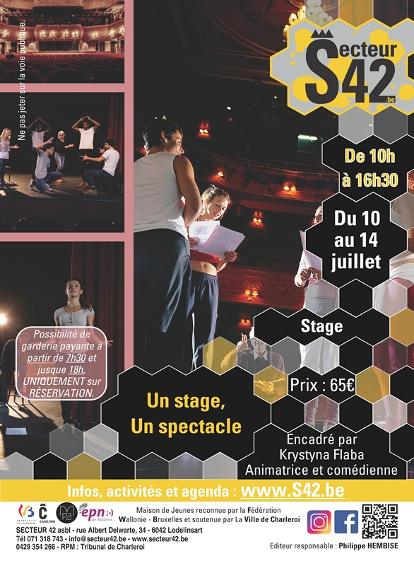 10-07-23 – « UN STAGE, UN SPECTACLE » 10-07-23 – « UN STAGE, UN SPECTACLE »