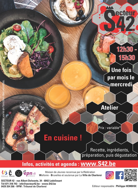 ATELIER « EN CUISINE »