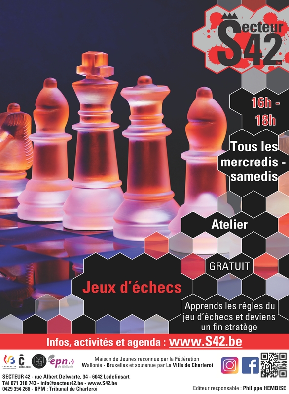 ATELIER « JEUX D’ÉCHECS »