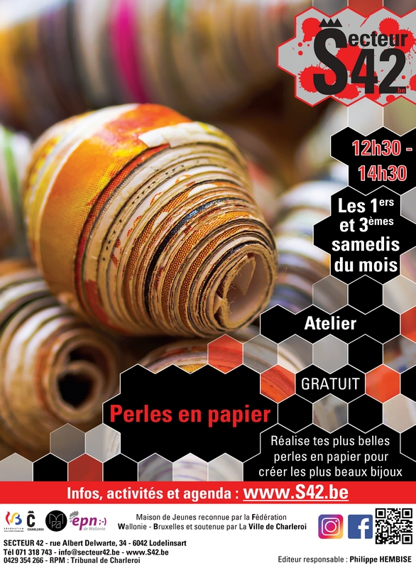 ATELIER « PERLES EN PAPIER »